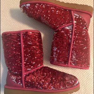 Sparkly Pink UGGs | Size 8